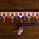 shop handmade door Glass Bead Door Toran - swastik kalash