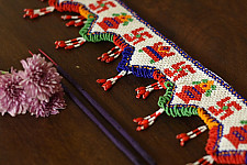 Shubh-Laabh | Glass Bead Door Toran - Swastik kalash