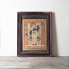 Memory Lines | Indian Antique Painting | Srinathji  ( With Frame) 