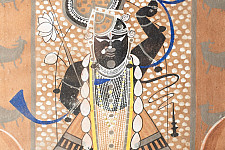 Memory Lines | Indian Antique Painting | Srinathji  ( With Frame) 