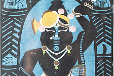 Memory Lines | Indian old Painting | Srinath ji  ( With Frame) 