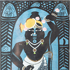 Memory Lines | Indian old Painting | Srinath ji  ( With Frame) 