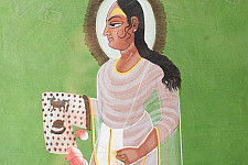 Memory Lines | Indian Antique Painting | Vallabhacharya (With Frame) 