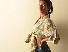 Linen Ajrakh Block Printed Shirt - Bird Motif