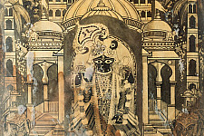 Memory Lines | Indian Antique Print | ranchhod ji  ( With Frame) 