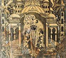 Memory Lines | Indian Antique Print | ranchhod ji  ( With Frame) 