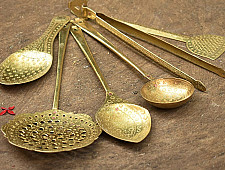 Ahar ✽ Brass ~ Kitchen set { Six piece set }
