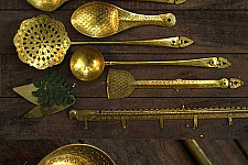 Ahar ✽ Brass ~ Kitchen set { Six piece set }