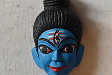 Handmade Wooden Mask - Shankar