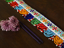 शुभ लाभ ⁂ Bead  Temple Toran ⁂ 23" x 2.8"