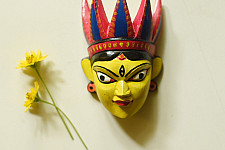 Handmade Wooden Mask - Tribal (A)