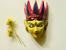 Handmade Wooden Mask - Tribal (A)