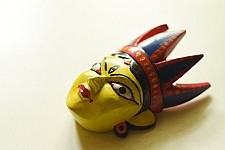 Handmade Wooden Mask - Tribal (A)