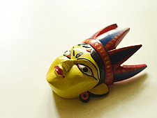 Handmade Wooden Mask - Tribal (A)