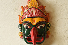 Handmade Wooden mask - Garuda Mask