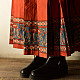 shop Ajrakh Printed Wrap Around Cotton Skirt - Natural Dyed