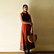 shop Ajrakh Printed Wrap Around Cotton Skirt - Natural Dyed