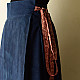 shop Ajrakh Natural Dyed ~ Long Wrap Around Cotton Skirt