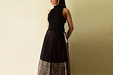 Flowers in a River : Ajrakh Prints  Wrap Around Skirt | Natural Dyed | Pure Cotton