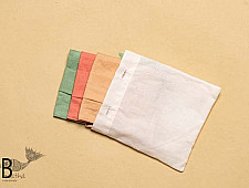 Be safe & stylish ✜ Solid Colour Cotton Mask ( Set of 3 with Pouch ) ✜ D