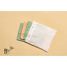 Be safe & stylish ✜ Solid Colour Cotton Mask ( Set of 3 with Pouch ) ✜ F