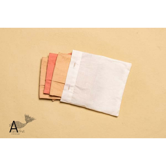 Be safe & stylish ✜ Solid Colour Cotton Mask ( Set of 3 with Pouch ) ✜ H