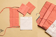 Be safe & stylish ✜ Solid Colour Cotton Mask ( Set of 3 with Pouch ) ✜ A