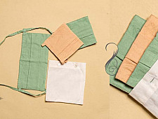 Be safe & stylish ✜ Solid Colour Cotton Mask ( Set of 3 with Pouch ) ✜ F