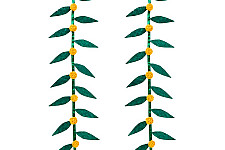 Vamsa Kavya . वाम्स काव्य | Shubh Handcrafted Bamboo Door / Wall Hanging – Set of 2