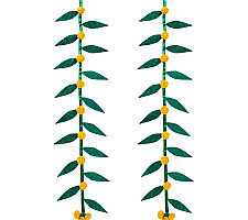 Vamsa Kavya . वाम्स काव्य | Shubh Handcrafted Bamboo Door / Wall Hanging – Set of 2