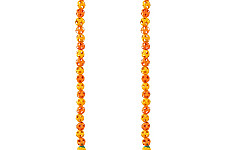 Vamsa Kavya . वाम्स काव्य | Bagh Handcrafted Bamboo Door / Wall Hanging (Set of 2)