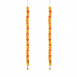 Vamsa Kavya . वाम्स काव्य | Bagh Handcrafted Bamboo Door / Wall Hanging (Set of 2)