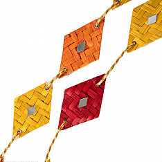 Vamsa Kavya . वाम्स काव्य | Rang Handcrafted Bamboo Wall Hanging - Set of 2 (Two Color Options)