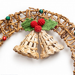 Venu . वेणु | Handcrafted - Banana Rope Jingle Bell Wreath