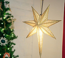 Venu . वेणु | Bamboo Handcrafted Hope Star - Natural Color (Two Sizes Option - Medium & Large)