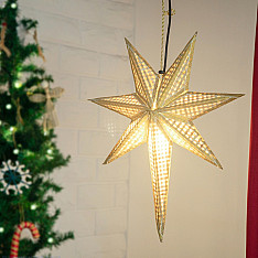 Venu . वेणु | Bamboo Handcrafted Hope Star - Natural Color (Two Sizes Option - Medium & Large)