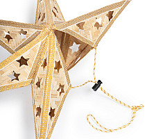 Venu . वेणु | Bamboo Handcrafted Joy Star - Natural Color (Two Sizes Option - Medium & Large)