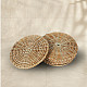 Roots & Reeds | Handcrafted ~ Pine Flat Coasters (Set of 6 )  -  Three color options