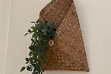 Roots & Reeds | Handcrafted ~ Water Hyacinth Meteka Magazine Holder