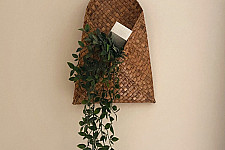 Roots & Reeds | Handcrafted ~ Water Hyacinth Meteka Magazine Holder