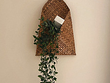 Roots & Reeds | Handcrafted ~ Water Hyacinth Meteka Magazine Holder