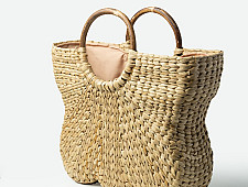 Roots & Reeds | Handcrafted Water Reed ~ Handbag - The Poppy