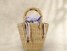 Roots & Reeds | Handcrafted Water Reed Handbag - The Velvet