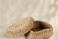 Roots & Reeds | Handcrafted ~ Storage - Basket - Heart Shape