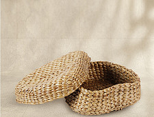 Roots & Reeds | Handcrafted ~ Storage - Basket - Heart Shape