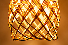 Roots & Reeds | Handcrafted Bamboo Twirl Pendant Light