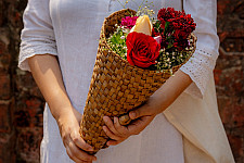 Roots & Reeds | Handcrafted Water Hyacinth ~ Bouquet wrap