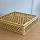 shop Handcrafted ~ Square Bamboo Box with Lid