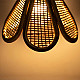 shop Handcrafted Cane Hanging Light Flower - Aura