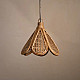 shop Handcrafted Cane Hanging Light Flower - Aura